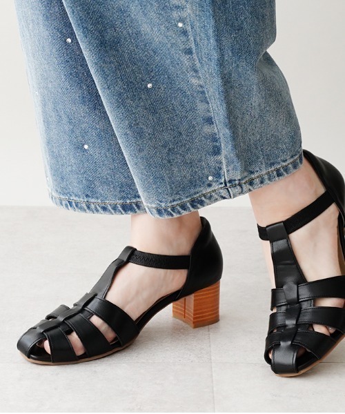 ALETTA(アレッタ)の「ALETTA-アレッタ- 究極のプレーンサンダル -編み込みメッシュ-(サンダル・レディース・キャメル/グレー/アイボリー/ブラック・S/M/L/LL)」の1枚目の写真