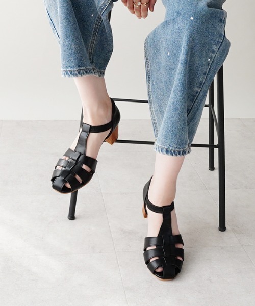 ALETTA(アレッタ)の「ALETTA-アレッタ- 究極のプレーンサンダル -編み込みメッシュ-(サンダル・レディース・キャメル/グレー/アイボリー/ブラック・S/M/L/LL)」の16枚目の写真
