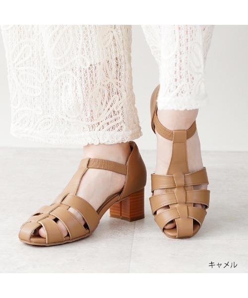 ALETTA(アレッタ)の「ALETTA-アレッタ- 究極のプレーンサンダル -編み込みメッシュ-(サンダル・レディース・キャメル/グレー/アイボリー/ブラック・S/M/L/LL)」の22枚目の写真