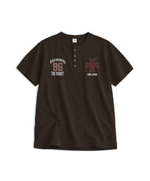 VENHIT（ベンヒット）の「ブレッセド ヘンリーネック ワッフルTシャツ（Tシャツ/カットソー）」