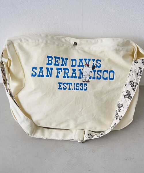 BEN DAVIS(ベンデイビス)の「【WEB限定】BENDAVIS (ベンデイビス)ニュースペーパー バッグ(ショルダーバッグ・メンズ・その他1/ネイビー/ホワイト・FREE)」の11枚目の写真