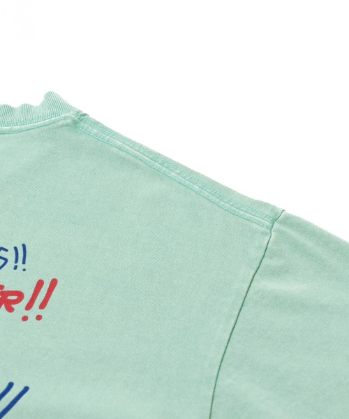 go slow caravan(ゴースローキャラバン)の「RAY綿 G/D 猫と麦酒 TEE 麦酒風呂(Tシャツ/カットソー・メンズ・ミント/ブラック系その他2・MEDIUM/LARGE/SMALL/X-LARGE)」の10枚目の写真