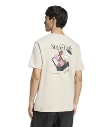 アディダス adidas コーヒー カフェ ドーナッツ ボックス グラフィックTシャツ