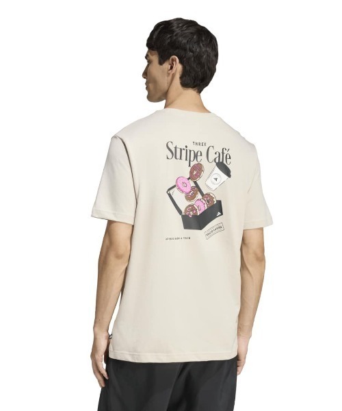 限定品　Wide Dad Tシャツ アディダス adidas コーヒー カフェ ドーナッツ ボックス グラフィック