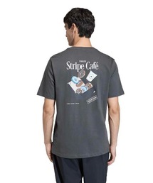 アディダス adidas コーヒー カフェ ドーナッツ ボックス グラフィックTシャツ