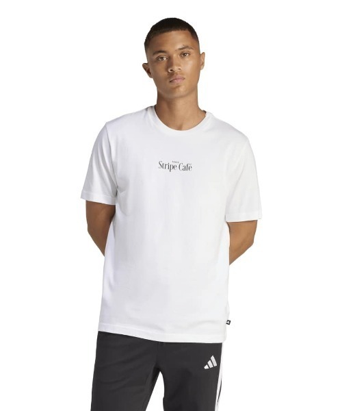 adidas(アディダス)の「アディダス adidas コーヒー カフェ ドーナッツ ボックス グラフィックTシャツ(Tシャツ/カットソー・メンズ・ダークグレー/ブラウン/ホワイト・S/M/L/LL/3L)」の8枚目の写真
