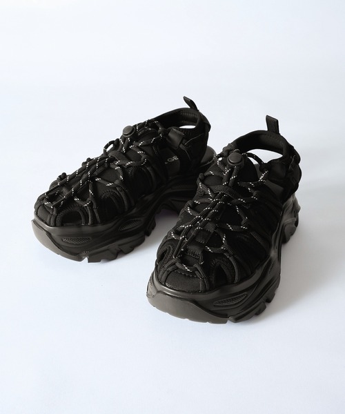 GERRY(ジェリー)の「【GERRY】厚底サンダル GR-5604(サンダル・レディース・ブラック/ベージュ・M/L/LL)」の10枚目の写真