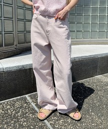 meilmada | サイド切替カラーデニムパンツ(デニムパンツ)