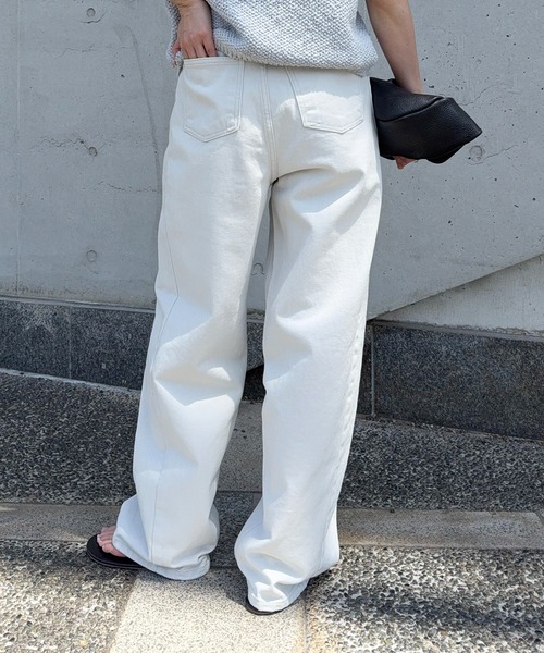meilmada（メイルマダ）の「サイド切替カラーデニムパンツ（デニムパンツ・レディース・ライトグレー/ピンク・SMALL/MEDIUM/LARGE）」の11枚目の写真