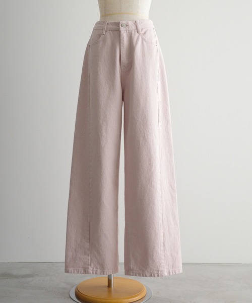 meilmada（メイルマダ）の「サイド切替カラーデニムパンツ（デニムパンツ・レディース・ライトグレー/ピンク・SMALL/MEDIUM/LARGE）」の15枚目の写真