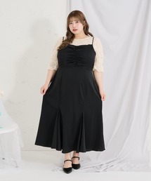 Louiosy（ルオシー）の「【Louisy】【大きいサイズ】フロントギャザーマーメイドキャミワンピース（ワンピース）」