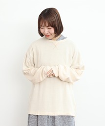 製品染め ガーゼ裏毛BIGプルオーバー