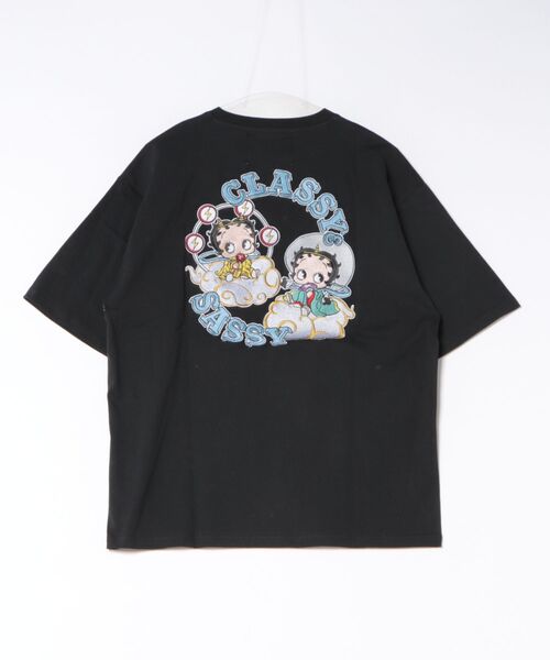 BETTY BOOP(ベティ・ブープ)の「BETTY風神雷神TEE(M1)(Tシャツ/カットソー・メンズ・ホワイト/ブラック/オートミール・MEDIUM/LARGE/X-LARGE)」の4枚目の写真