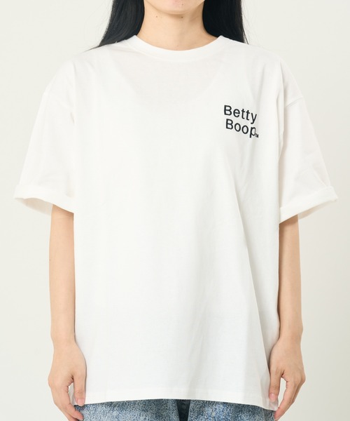 BETTY BOOP(ベティ・ブープ)の「BETTY風神雷神TEE(M1)(Tシャツ/カットソー・メンズ・ホワイト/ブラック/オートミール・MEDIUM/LARGE/X-LARGE)」の5枚目の写真
