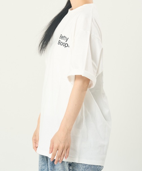 BETTY BOOP(ベティ・ブープ)の「BETTY風神雷神TEE(M1)(Tシャツ/カットソー・メンズ・ホワイト/ブラック/オートミール・MEDIUM/LARGE/X-LARGE)」の6枚目の写真