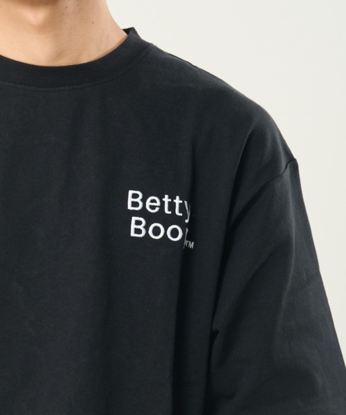 BETTY BOOP(ベティ・ブープ)の「BETTY風神雷神TEE(M1)(Tシャツ/カットソー・メンズ・ホワイト/ブラック/オートミール・MEDIUM/LARGE/X-LARGE)」の11枚目の写真