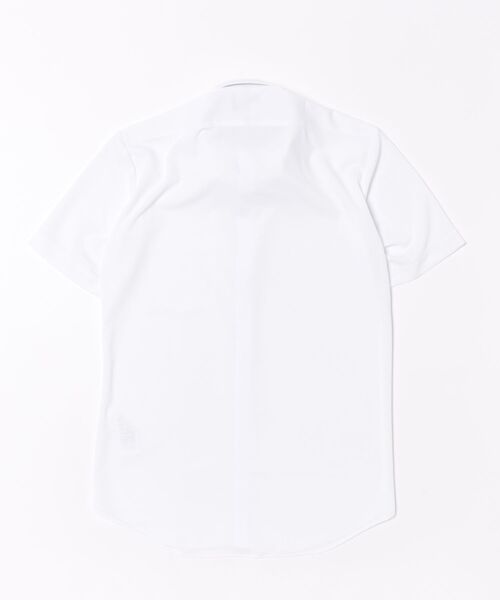 TAKA-Q(タカキュー)の「ストレッチ 吸水速乾 ノンアイロン ニット スタンダードフィット ボタンダウン 半袖 ビジネス ドレス ワイシャツ メンズ(ビジネスシャツ・メンズ・ホワイト・LARGE/S/MEDIUM/X-LARGE/3L)」の3枚目の写真