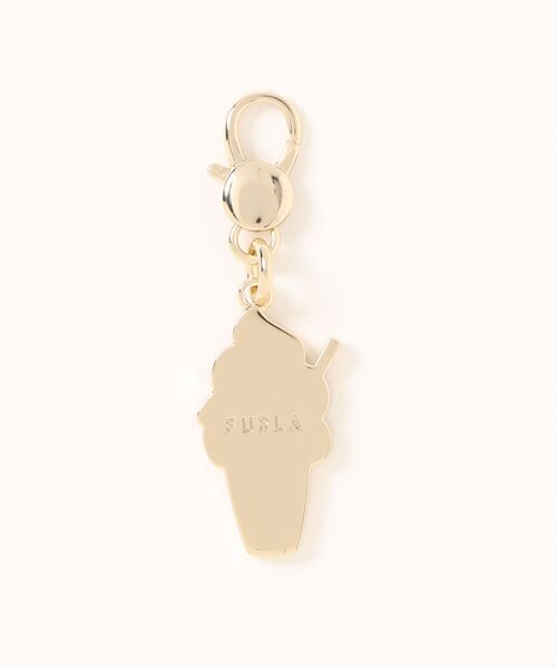 FURLA（フルラ）の「フルラ ハッシュタグ (Furla Hashtag) チャーム（キーホルダー・レディース・ホワイト×ゴールド・ONE SIZE）」の3枚目の写真