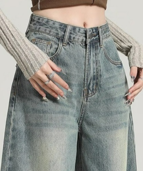 REBALANCE（リバランス）の「ワイドデニムパンツ（デニムパンツ・レディース・A・LARGE/X-LARGE/MEDIUM）」の9枚目の写真