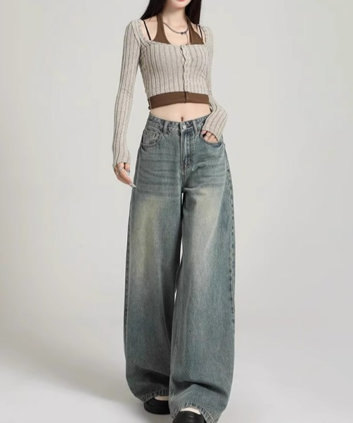REBALANCE（リバランス）の「ワイドデニムパンツ（デニムパンツ・レディース・A・LARGE/X-LARGE/MEDIUM）」の7枚目の写真