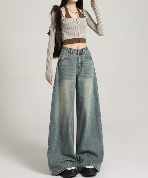 REBALANCE（リバランス）の「ワイドデニムパンツ（デニムパンツ・レディース・A・LARGE/X-LARGE/MEDIUM）」の6枚目の写真