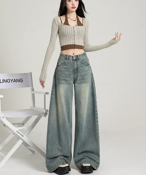 REBALANCE（リバランス）の「ワイドデニムパンツ（デニムパンツ・レディース・A・LARGE/X-LARGE/MEDIUM）」の5枚目の写真