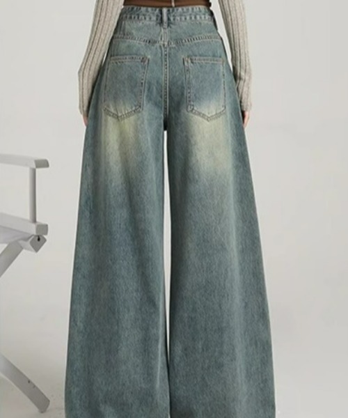 REBALANCE（リバランス）の「ワイドデニムパンツ（デニムパンツ・レディース・A・LARGE/X-LARGE/MEDIUM）」の4枚目の写真