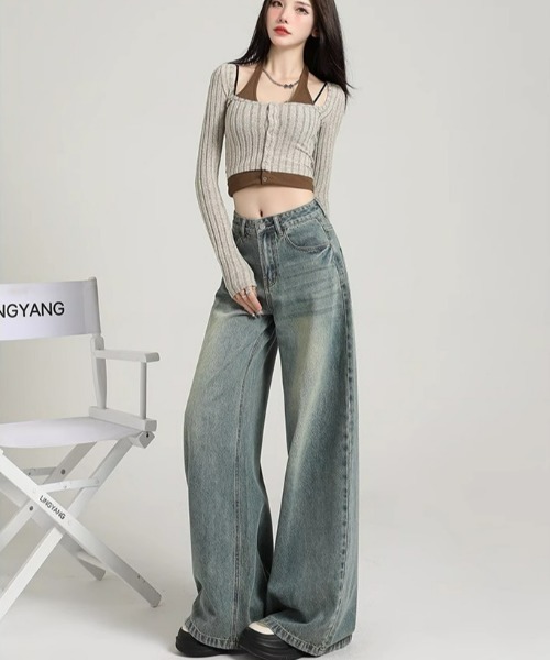 REBALANCE（リバランス）の「ワイドデニムパンツ（デニムパンツ・レディース・A・LARGE/X-LARGE/MEDIUM）」の3枚目の写真