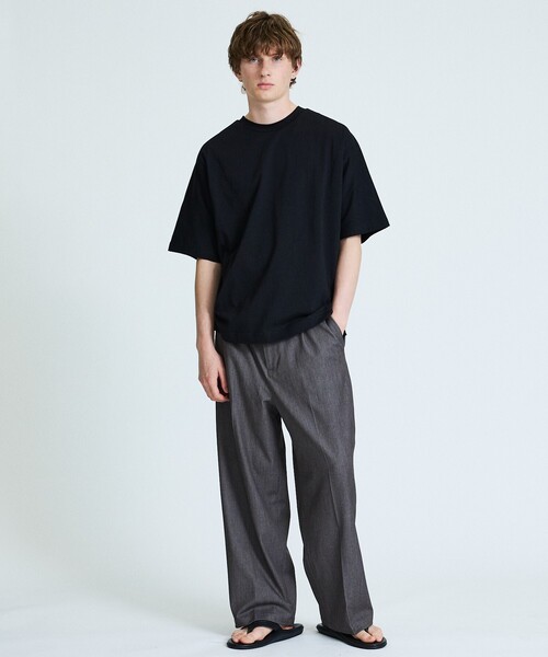 ABAHOUSE GRAY（アバハウスグレイ）の「ヘビーウェイト ドルマンバレル Tシャツ（Tシャツ/カットソー・メンズ・グレイッシュブルー/ブラック/ホワイト/ブラウン・フリー）」の5枚目の写真