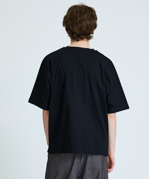 ABAHOUSE GRAY（アバハウスグレイ）の「ヘビーウェイト ドルマンバレル Tシャツ（Tシャツ/カットソー・メンズ・グレイッシュブルー/ブラック/ホワイト/ブラウン・フリー）」の8枚目の写真