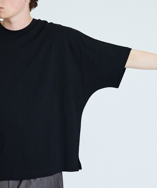 ABAHOUSE GRAY（アバハウスグレイ）の「ヘビーウェイト ドルマンバレル Tシャツ（Tシャツ/カットソー・メンズ・グレイッシュブルー/ブラック/ホワイト/ブラウン・フリー）」の11枚目の写真