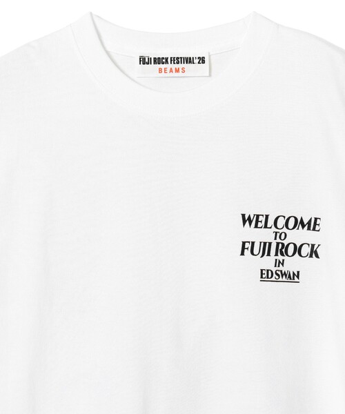 Ray BEAMS(レイビームス)の「〈WOMEN〉FUJI ROCK FESTIVAL'26 / YUICHIRO TAMAKI / FUJI ROCK IN EDSWAN TEE(Tシャツ/カットソー・レディース・ホワイト・SMALL)」の3枚目の写真