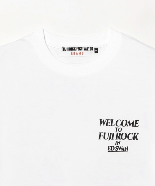 Ray BEAMS(レイビームス)の「〈WOMEN〉FUJI ROCK FESTIVAL'26 / YUICHIRO TAMAKI / FUJI ROCK IN EDSWAN TEE(Tシャツ/カットソー・レディース・ホワイト・SMALL)」の7枚目の写真