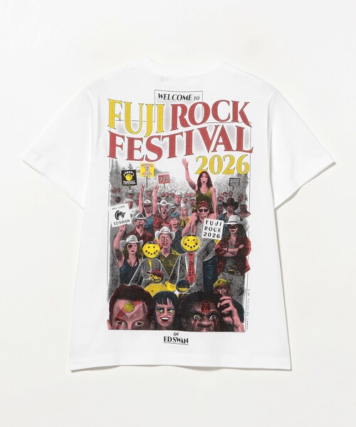 Ray BEAMS(レイビームス)の「〈WOMEN〉FUJI ROCK FESTIVAL'26 / YUICHIRO TAMAKI / FUJI ROCK IN EDSWAN TEE(Tシャツ/カットソー・レディース・ホワイト・SMALL)」の8枚目の写真