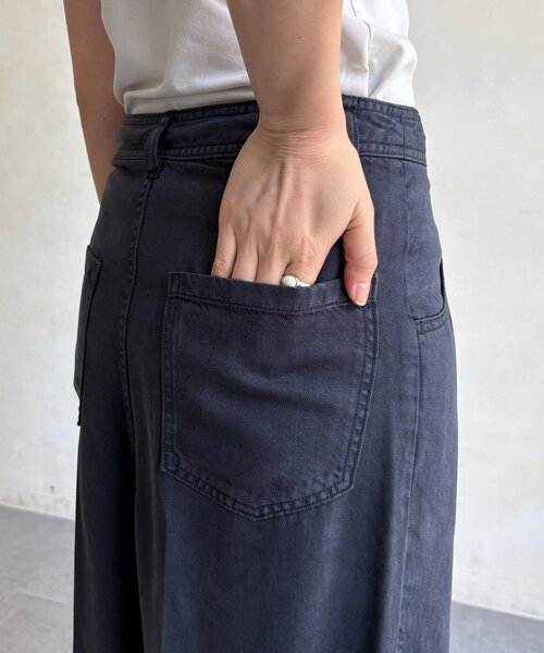 DouDou(ドゥドゥ)の「【セットアップ可能】リヨセルハーフパンツ(その他パンツ・レディース・ネイビー/ベージュ/チャコールグレー・38/36)」の12枚目の写真