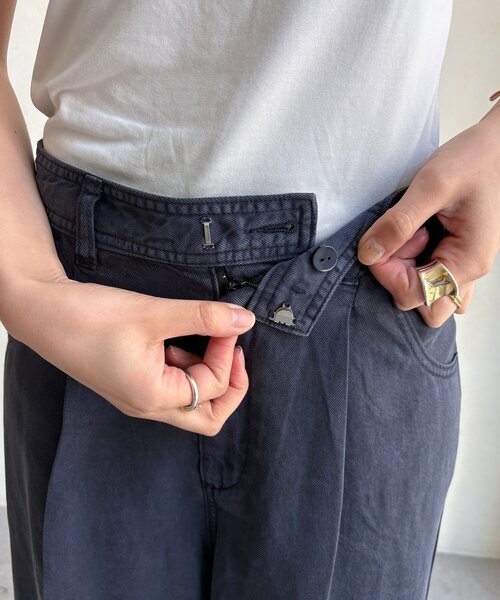 DouDou(ドゥドゥ)の「【セットアップ可能】リヨセルハーフパンツ(その他パンツ・レディース・ネイビー/ベージュ/チャコールグレー・38/36)」の13枚目の写真