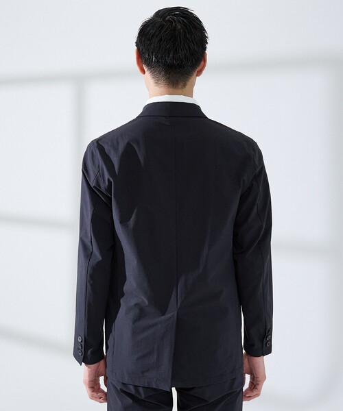 ABAHOUSE GRAY（アバハウスグレイ）の「【レギュラーフィット】360°ストレッチ リップストップ ジャケット / セットアップ対応 / WEB限定（テーラードジャケット・メンズ・チャコールグレー/ブラック/ネイビー・48/44/50/46）」の7枚目の写真