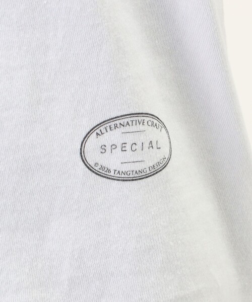 TANGTANG(タンタン)の「TANGTANG SCATTERED T-3124 コットン プルオーバー(Tシャツ/カットソー・レディース・ホワイト系その他・S)」の4枚目の写真