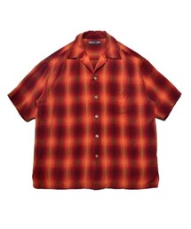 MINEDENIM | MINEDENIM (マインデニム)Rayon Dobby Plaid S.S Open Collar SH(シャツ/ブラウス)