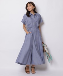 JUSGLITTY（ジャスグリッティー）の「半袖レディニットワンピース