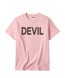 DTF 20番手デビルスタンダード半袖Tシャツニューピンク