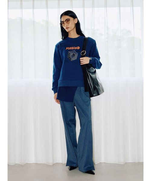 null.（ヌル）の「カバースカートパンツ（その他パンツ・レディース・グレー/ネイビー・M/S）」の5枚目の写真