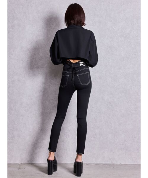 GYDA（ジェイダ）の「ハイウエストワンウォッシュスキニーパンツ（デニムパンツ・レディース・ブラック・LARGE/X-SMALL）」の13枚目の写真