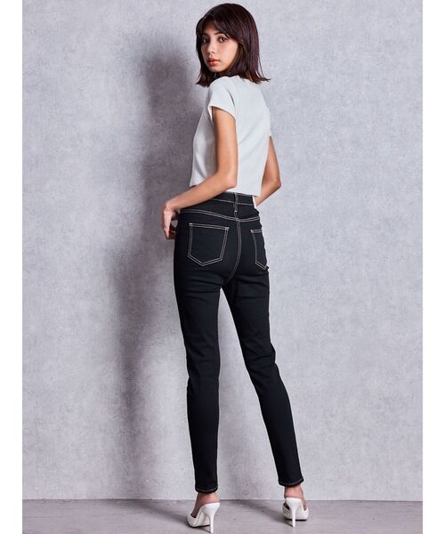 GYDA（ジェイダ）の「ハイウエストワンウォッシュスキニーパンツ（デニムパンツ・レディース・ブラック・LARGE/X-SMALL）」の22枚目の写真