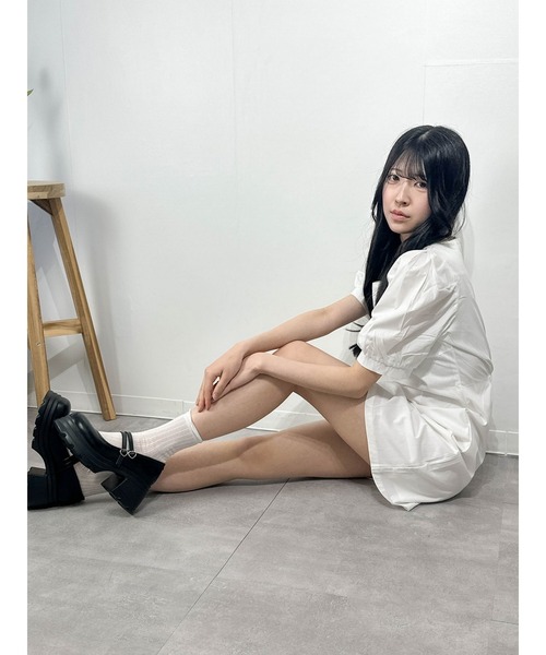 marcydorn(マーシードルン)の「スクエアネックボリューム袖 タイトミニワンピース(ワンピース・レディース・ホワイト・S/M/L)」の19枚目の写真