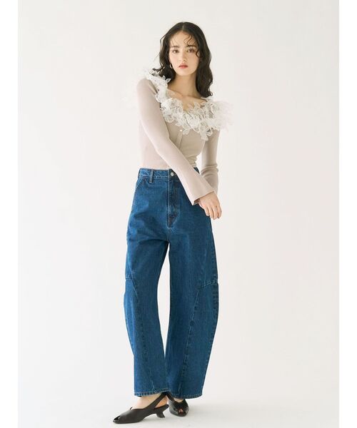 LAGUNAMOON（ラグナムーン）の「バックリボンオープントゥパンプス（パンプス・レディース・イエロー/ブラウン・SMALL/MEDIUM）」の9枚目の写真
