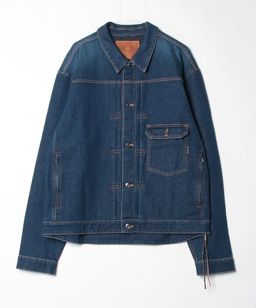 mastermind JAPAN(マスターマインド)の「WATER REPELLENT DENIM TRUCKER JACKET(デニムジャケット・メンズ・インディゴブルー/ブラック・XL)」の1枚目の写真