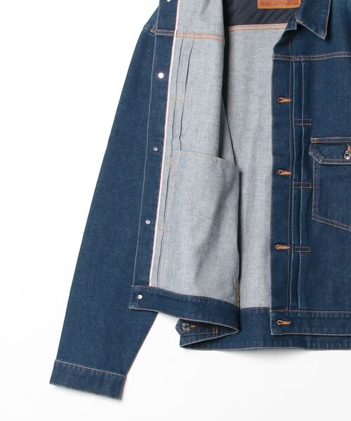 mastermind JAPAN(マスターマインド)の「WATER REPELLENT DENIM TRUCKER JACKET(デニムジャケット・メンズ・インディゴブルー/ブラック・XL)」の3枚目の写真