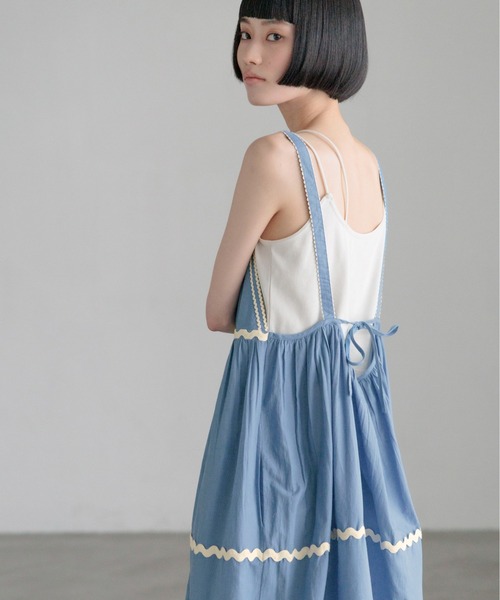 LOWRYS FARM（ローリーズファーム）の「ＩＮＤＩＡナミナミキャミワンピース 669783（ワンピース・レディース・ブルー/ホワイト/ブラック・FREE）」の16枚目の写真