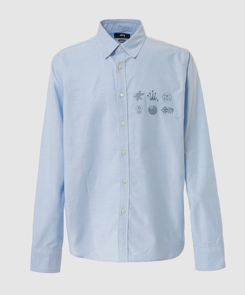 JUNYA WATANABE MAN(ジュンヤワタナベマン)の「Stussy W-NAME OXFORD BD SHIRT(シャツ/ブラウス・メンズ・ホワイト/サックスブルー・S/L/M)」の2枚目の写真